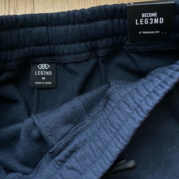 Men’s Navy Fleece Jogger Winter Pants Size M NWT - Picture 4 of 6